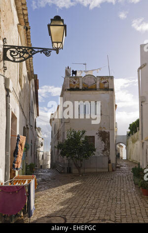 Straße in Albufeira Stockfoto