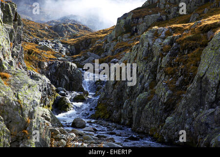 Großer Sankt Bernhard, Wallis, Schweiz Stockfoto