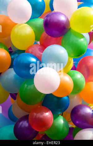 Bunte Luftballons. Stockfoto