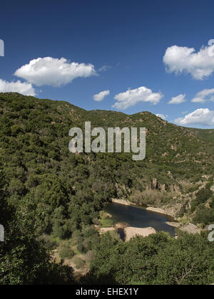 Fluss Rio Cannas, südöstlichen Sardinien, Italien Stockfoto