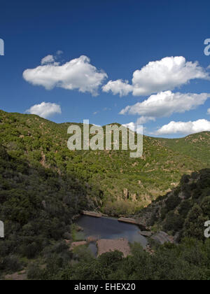 Fluss Rio Cannas, südöstlichen Sardinien, Italien Stockfoto