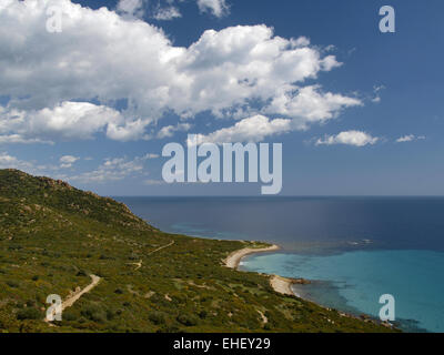 Landschaft in der Nähe von Villasimius, Sardinien, Italien Stockfoto