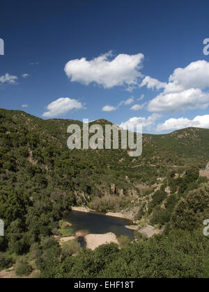 Fluss Rio Cannas, südöstlichen Sardinien, Italien Stockfoto