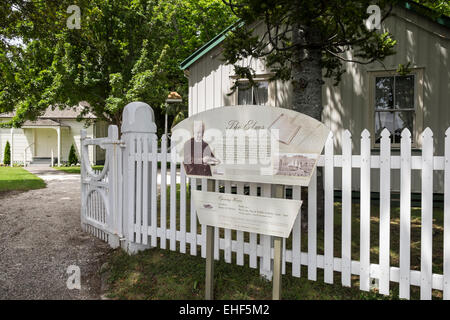 Die Ulmen, Missionshaus in Tauranga, Neuseeland Stockfoto