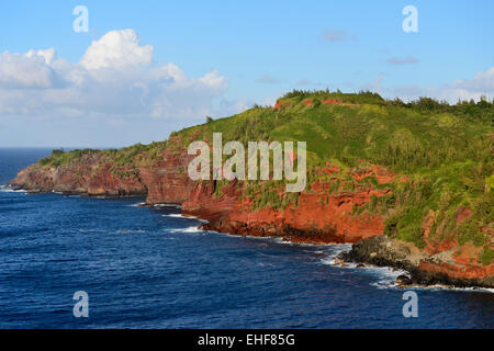 Zerklüfteten nordwestlichen Küste von Maui, Hawaii, USA Stockfoto