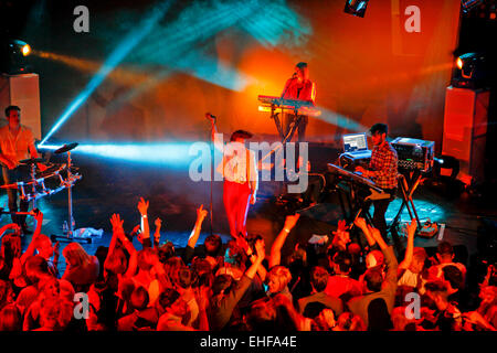 La Roux live 19. August 2009 in Frage. Stockfoto