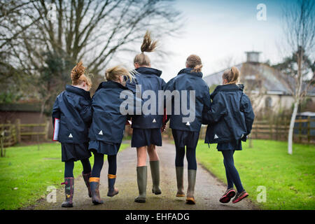 Sidcot Schule in Winscombe, North Somerset, die auf die Quäker Philosophie zur Bildung - Jahr 6 Schülern ausgeführt wird Stockfoto