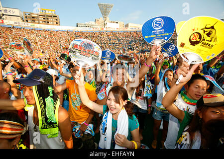 Mächtige Krone Stadion Ereignis in Yokohama Japan August 2008. Stockfoto