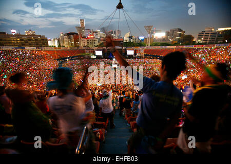 Mächtige Krone Stadion Ereignis in Yokohama Japan August 2008. Stockfoto