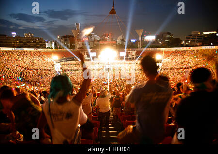 Mächtige Krone Stadion Ereignis in Yokohama Japan August 2008. Stockfoto