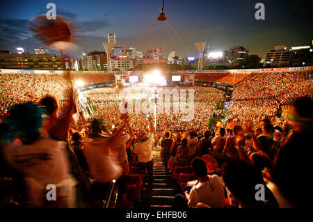 Mächtige Krone Stadion Ereignis in Yokohama Japan August 2008. Stockfoto