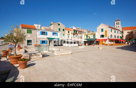 Altstadt von Vodice. Touristische Destination in Kroatien Stockfoto