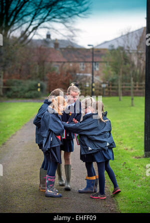 Sidcot Schule in Winscombe, North Somerset, die auf die Quäker Philosophie zur Bildung - Jahr 6 Schülern ausgeführt wird Stockfoto