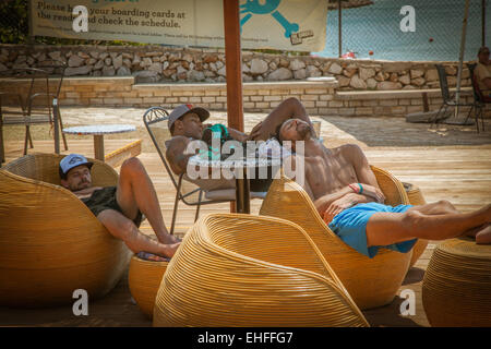 Die Landesgartenschau in Tisno Kroatien Juli 2013. Stockfoto