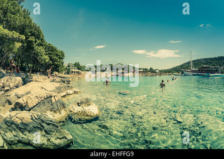 Die Landesgartenschau in Tisno Kroatien Juli 2013. Stockfoto