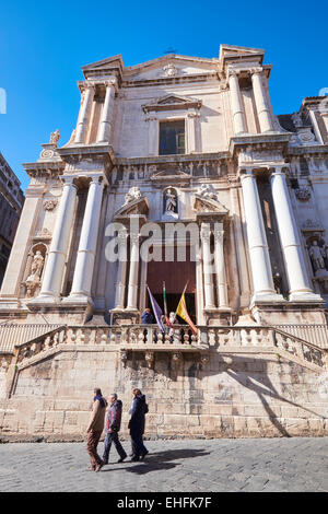 Chiesa San Francesco Borgia neben San Benedetto.  Sakralarchitektur in Catania, Sizilien, Italien. Stockfoto