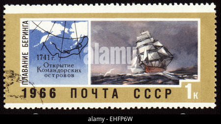 UdSSR - ca. 1966: Briefmarke gedruckt in der UdSSR Stockfoto