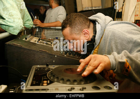 Semtex DJing auf Yo Yo im Notting Hill Arts Club. Stockfoto