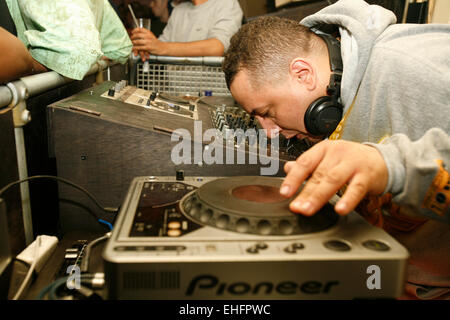 Semtex DJing auf Yo Yo im Notting Hill Arts Club. Stockfoto