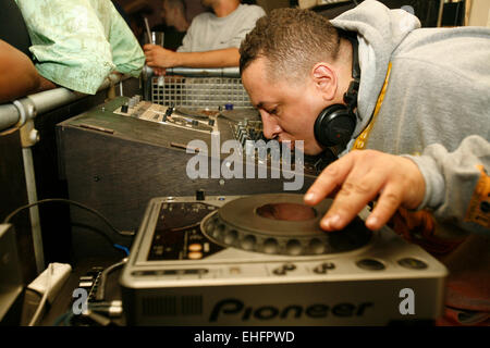 Semtex DJing auf Yo Yo im Notting Hill Arts Club. Stockfoto