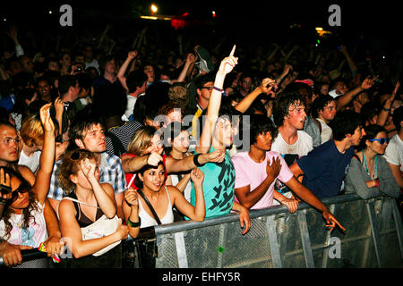 Field Day Festival im Victoria Park in London. Stockfoto