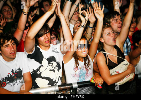 Field Day Festival im Victoria Park in London. Stockfoto