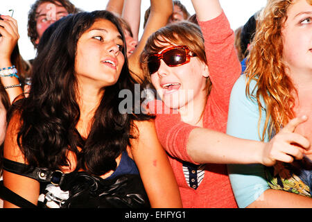 Minderjährigen Festival im Victoria Park in London. Stockfoto