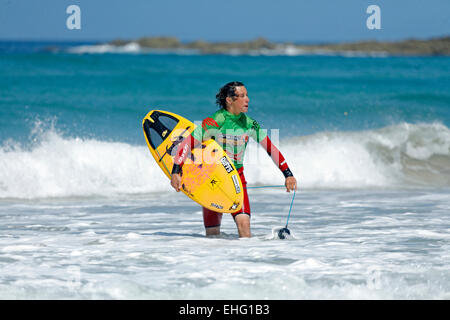 Surf Rafting Newquay Cornwall im Vereinigten Königreich Stockfoto