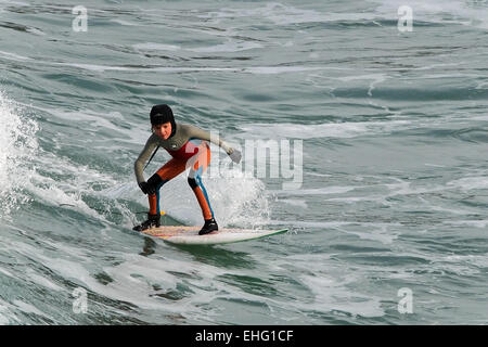 Surf Rafting Newquay Cornwall im Vereinigten Königreich Stockfoto