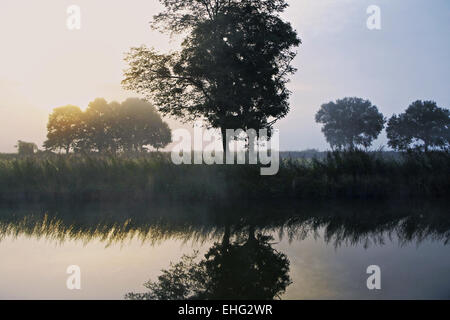 Canal-du-Centre, Volesvres, Burgund, Frankreich Stockfoto