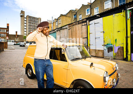 Porträt von Norman Jay in West London Notting Hill. Stockfoto