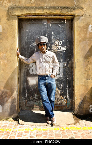 Porträt von Norman Jay in West London Notting Hill. Stockfoto