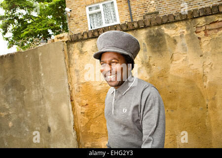 Porträt von Norman Jay in West London Notting Hill. Stockfoto