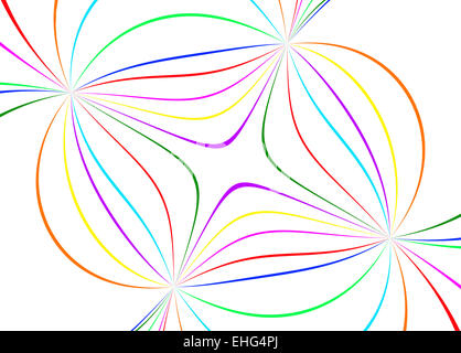 abstrakte farbige Linien Stockfoto