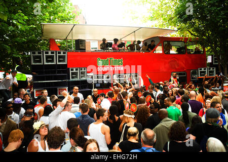 Guten Zeiten Soundsystem in Notting Hill Karneval 2008. Stockfoto