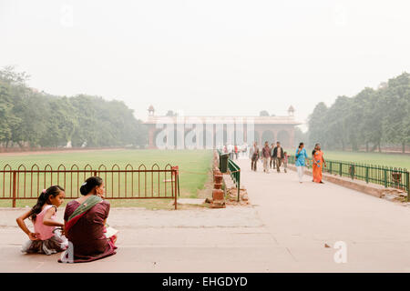 Das Rote Fort Komplex, Neu-Delhi. Stockfoto