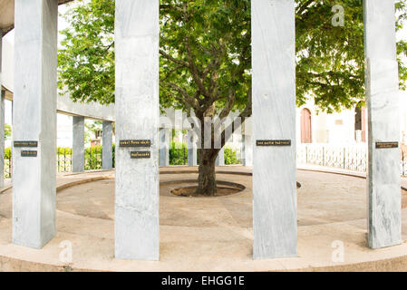 Kuba Parque Tudury Denkmal Stiftung Santa Clara Tamarind Tree 18 Spalten 1. Familien Website 1. Masse Runde 15. Juli 1689 Stockfoto