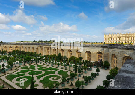 Schloss Versailles Garten und Park Orangerie Ile der Frankreich Europa Stockfoto