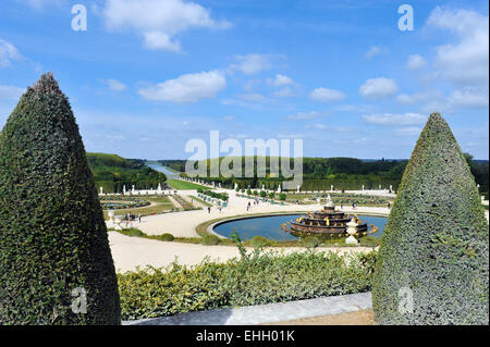 Schloss Versailles-Garten und Park Bassin de Latone Ile de France europe Stockfoto