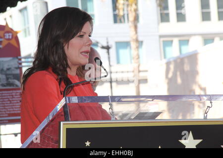 Hollywood, Kalifornien, USA. 13. März 2015. I15744CHW. Ed Harris geehrt mit Stern auf der Hollywood Walk von Fame.6712 Hollywood Boulevard / vor dem historischen Egyptian Theatre, Hollywood, CA.03/13/2015.MARCIA GAY HARDEN. © Clinton H. Wallace/Photomundo/Fotos © Clinton Wallace/Globe Fotos/ZUMA Draht/Alamy Live News Stockfoto