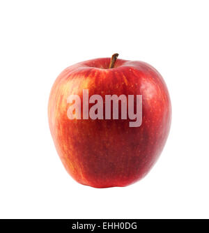Reifer roter Apfel, isoliert Stockfoto