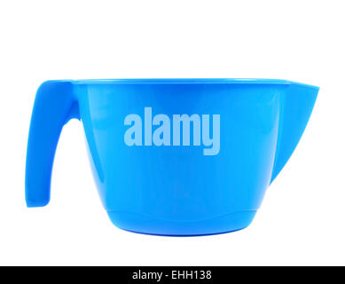 Leere Waschmittel, Messbecher, Isolated on White Background Stockfoto