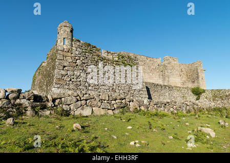 Blick auf das Schloss Lindoso in Nordportugal Stockfoto