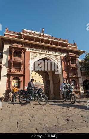 Sadar Markt Tor, Jodhpur, Rajasthan, Indien Stockfoto