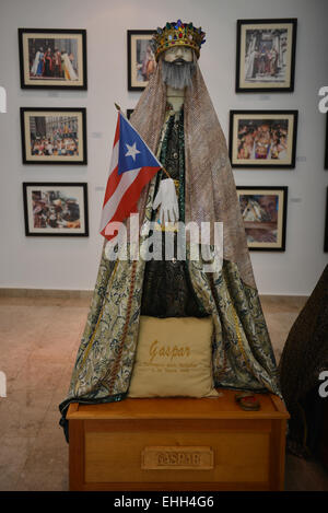 Die drei Könige Museum (Casa Museo de Los Santos Reyes) ist ein kleines Museum in Juana Díaz, der alle Dinge drei Könige enthält. Stockfoto