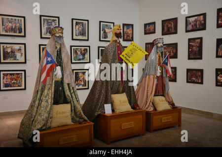 Die drei Könige Museum (Casa Museo de Los Santos Reyes) ist ein kleines Museum in Juana Díaz, der alle Dinge drei Könige enthält. Stockfoto