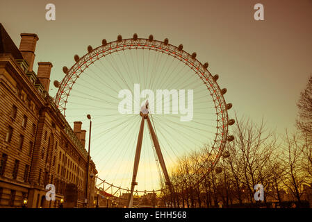 London Eye, England, Vereinigtes Königreich Stockfoto