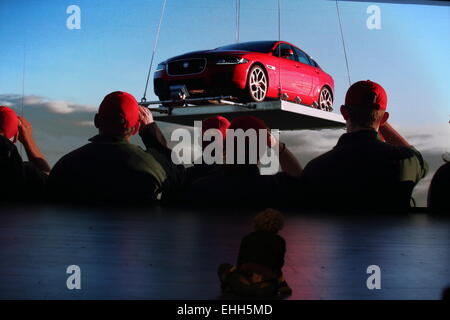 Jaguar startet neue XE im Earls Court - innen wo: London, Vereinigtes Königreich: 09 Sep 2014 Stockfoto