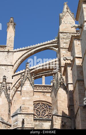 Pinnacles in der Kathedrale von Palma De Mallorca Stockfoto