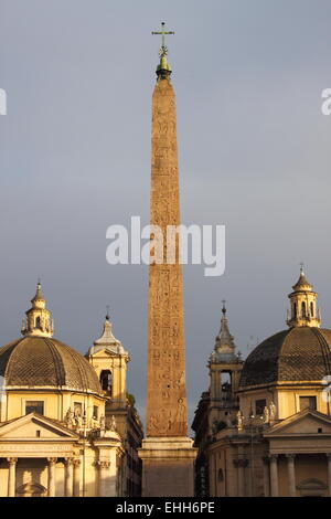 Piazza del Popolo in Rom Stockfoto